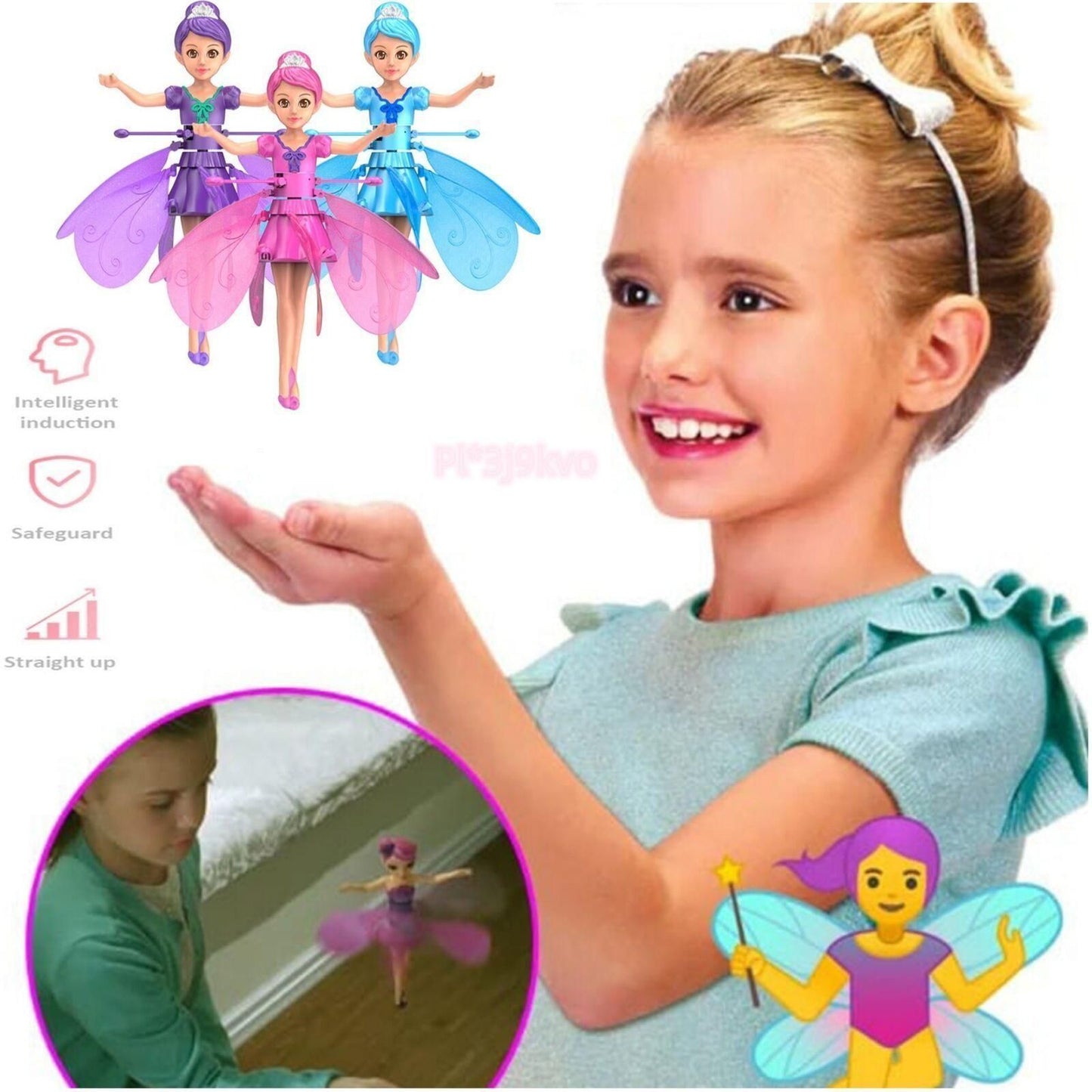 Magical Flying Fairy Doll with Hand Sensor Control