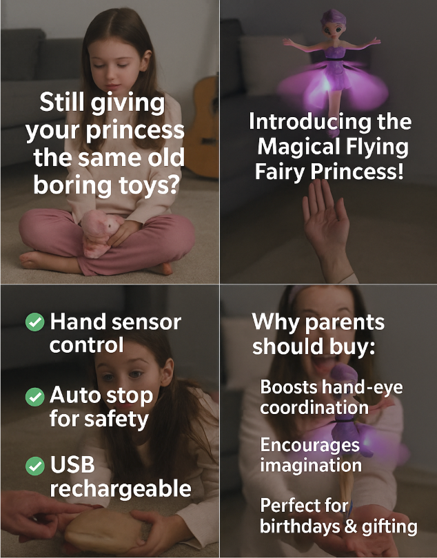 Magical Flying Fairy Doll with Hand Sensor Control